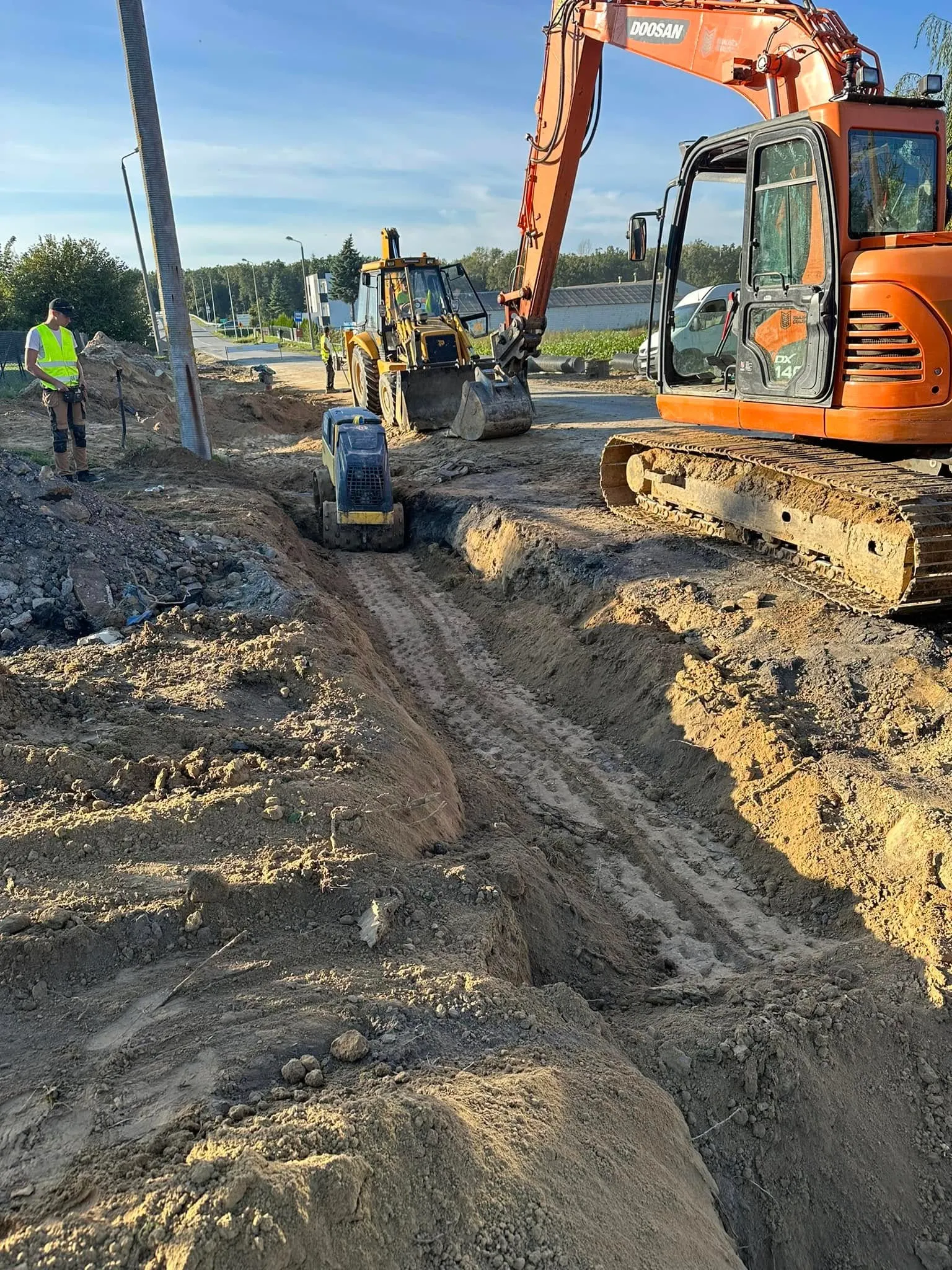 Wykopy pod infrastrukturę